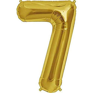                       40 inch Numerical 7  Gold Balloon for birthday, baby shower                                              