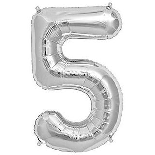                       16 inch Numerical 6 Silver Balloon for baby shower, birthday.                                              
