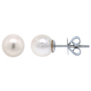                       Natural Pearl Stone Unheated pure Silver Earring  by Ceylonmine                                              