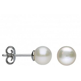                       Silver Pearl Earring by Ceylonmine                                              