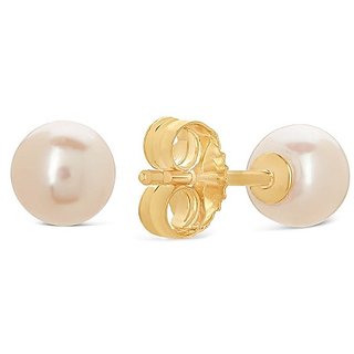 Pure Pearl Gold Plated Earring by Ceylonmine Pure Pearl Gold Plated Earring by Ceylonmine