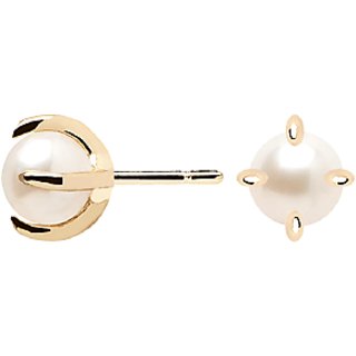 Pearl Earring 100 Original Gold Plated Pearl by Ceylonmine Pearl Earring 100 Original Gold Plated Pearl by Ceylonmine