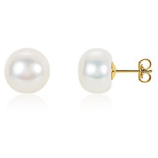                       Pearl Gold Plated Earring  by Ceylonmine                                              