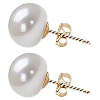 Gold Plated Pearl Earring by Ceylonmine Gold Plated Pearl Earring by Ceylonmine