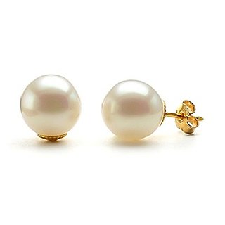 Pearl Earring Stone Gold Plated by Ceylonmine Pearl Earring Stone Gold Plated by Ceylonmine