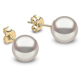 Pearl pure Gold Plated Earring by Ceylonmine Pearl pure Gold Plated Earring by Ceylonmine
