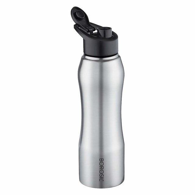 Buy Borosil Grip N Sip Stainless Steel Bottle 750 Ml Bottle Pack Of 1 Silver Steel Online 450 From Shopclues