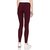 Lyra Women's Maroon Cotton Blend Leggings