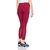 Lyra Women's Pink Cotton Blend Leggings