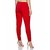 Lyra Women's Red Cotton Blend Leggings