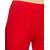 Lyra Women's Red Cotton Blend Leggings