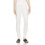 Lyra Women's White Cotton Blend Leggings