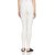 Lyra Women's White Cotton Blend Leggings