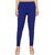 Lyra Women's Blue Cotton Blend Leggings
