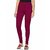 Lyra Women's Pink Cotton Blend Leggings