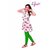 Lyra Women's Green Cotton Blend Leggings