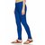 Lyra Women's Blue Cotton Blend Leggings