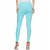 Lyra Women's Blue Cotton Blend Leggings