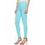 Lyra Women's Blue Cotton Blend Leggings