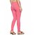 Lyra Women's Pink Cotton Blend Leggings