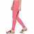 Lyra Women's Pink Cotton Blend Leggings