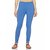 Lyra Women's Blue Cotton Blend Leggings