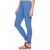 Lyra Women's Blue Cotton Blend Leggings