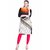 Lyra Women's Pink Cotton Blend Leggings