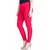 Lyra Women's Pink Cotton Blend Leggings