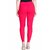 Lyra Women's Pink Cotton Blend Leggings