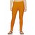 Lyra Women's Mustard Cotton Blend Leggings