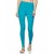 Lyra Women's Aqua Cotton Blend Leggings