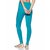 Lyra Women's Aqua Cotton Blend Leggings