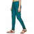 Lyra Women's Green Cotton Blend Leggings