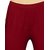 Lyra Women's Maroon Cotton Blend Leggings