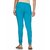 Lyra Women's Green Cotton Blend Leggings