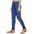 Lyra Women's Blue Cotton Blend Leggings