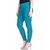 Lyra Women's Orange Cotton Blend Leggings