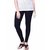 Lyra Women's Blue Cotton Blend Leggings