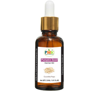                       PMK Pure Natural Pumpkin Seed Carrier Oil(30ML) Therapeutic Grade Oil For Skin Care  Aromatherapy Body Massage                                              
