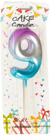 Hippity Hop Multicolor '9' Number Birthday Candle