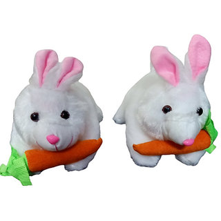 Buy Combo of White Rabbit filled with Premium cotton soft toy with free ...