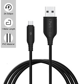 Micro USB Cable, Fast Charging Cables for All Android Mobile Phones USBC288 100cm black