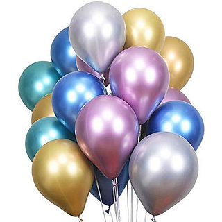                       Hippity Hop Silver Chrome Balloons (Pack Of 5).                                              
