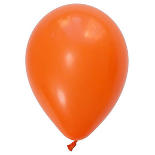                       Hippity Hop Metallic Plain Solid Colour Finish Balloons ( Orange ) - Pack Of 25                                              