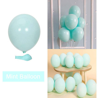                       Hippity Hop 12 Inch Macaron Candy Pastel Colored Latex Balloon Pack Of 20 ( Sea Green )                                              