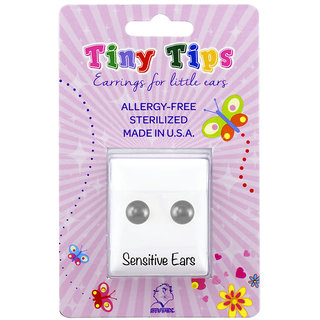 Studex Tiny Tips Stainless Steel 3MM Ball Ear Studs For Kids