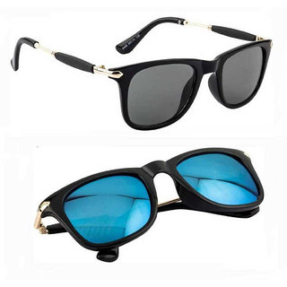                       Hipe UV Protection, Mirrored Wayfarer Sunglasses                                              