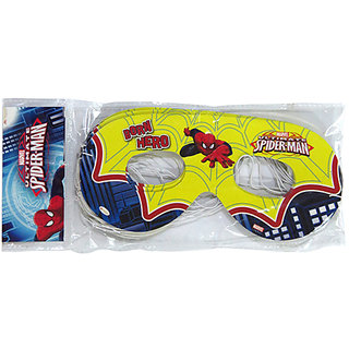 Spider-Man Birthday Party Eye-Mask Pack Of 10 Multicolour, birthday party.