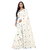 Meia White Chanderi Lace With Blouse Saree